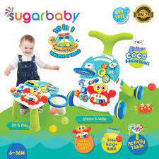 PUSHWALKER SUGAR BABY 10 IN 1 AND ACTIVITY TABLE COCO GREEN 