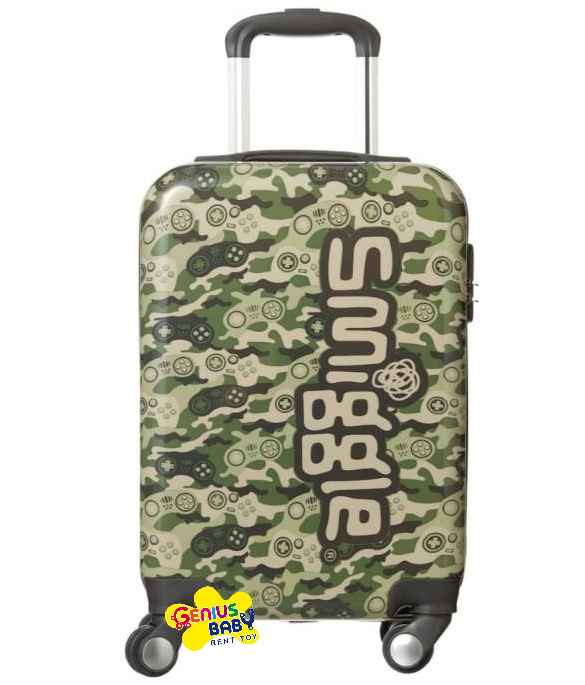 SMIGGLE SUITCASE LUGGAGE BEAM TROLLEY 4 WHEEL TRAVEL GREEN